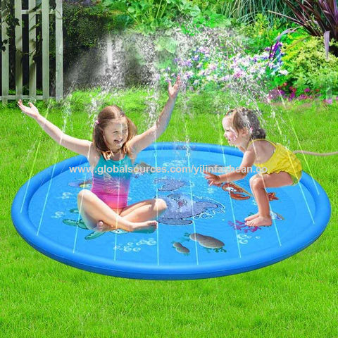 China Summer Outdoor Backyard Water Toys Wading Pool Round Inflatable Water Spray Mat Splash Pad Sprinkler On Global Sources Sprinkler Pool Sprinkler Pad Sprinkler Mat