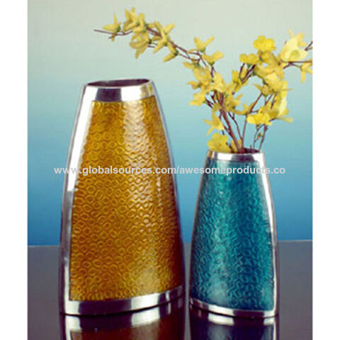 India Aluminium Flower Vase On Global Sources