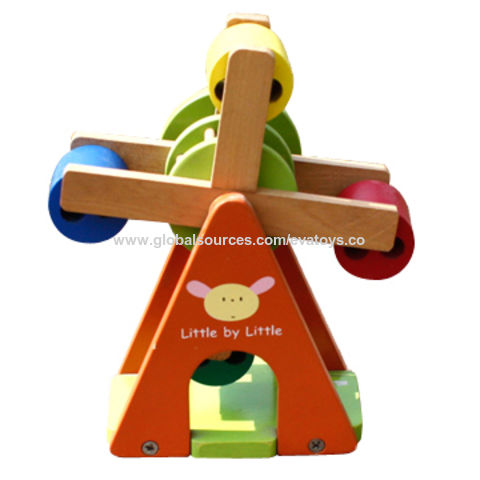 wooden windmill toy