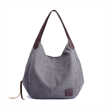 canvas tote bag with zip