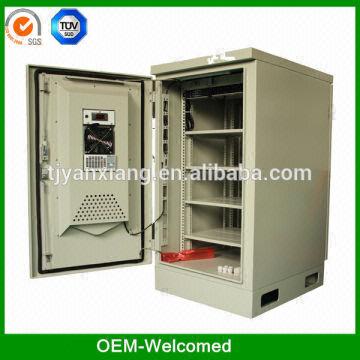 Telecom Cabinet Rack With Air Conditioner Rectifier Monitoring