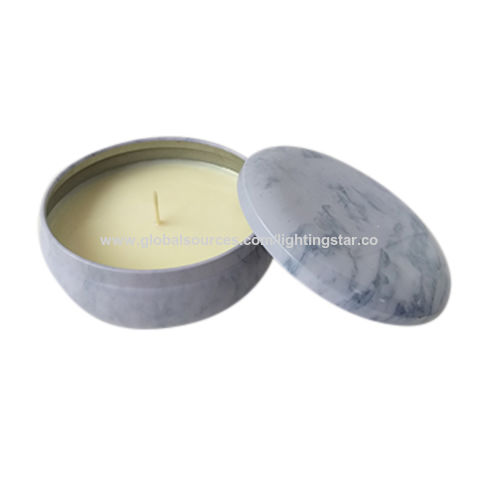 High Scented Seamless Metal Tin Gift Box For Scented Candle Tins