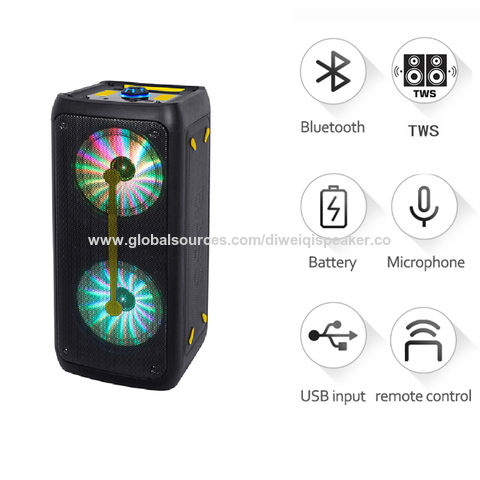 China LED Bluetooth speaker portable party speaker for OEM with woofer ...