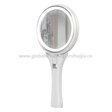China Led Lighted Handheld Makeup Mirrors With 3x Magnifying Mirror New For 2018 Autumn On Global Sources Led Lighted Handheld Makeup Mirrors, Electric Lighted Magnified Makeup Mirror