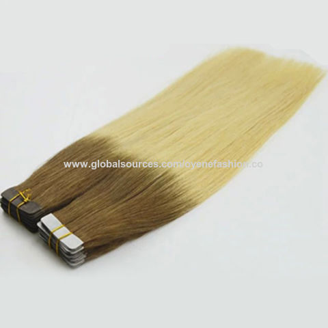 China Tape Hair Extension Ombre Brown Blonde 6 613 100g Human Hair Tape Hair On Global Sources Human Hair Extension Ombre Hair Extension 613 Tape Hair