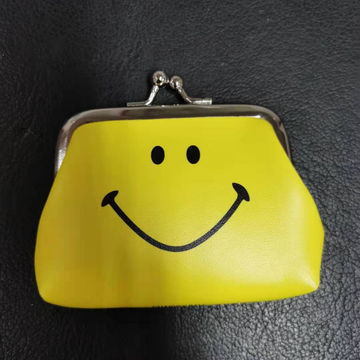 smiley face coin purse