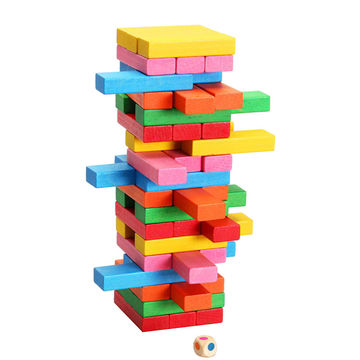 China 48 PCS DIY Stacking Wooden Tower 