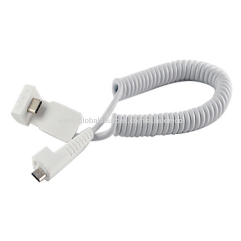 China TYPE C TO MICRO USB SPRING CABLE FOR MOBILE PHONE, TABLET PC ...