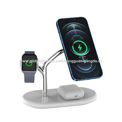 Besegad 4 en 1 led de 10w qi cargador inalámbrico para el iphone 11 x xs