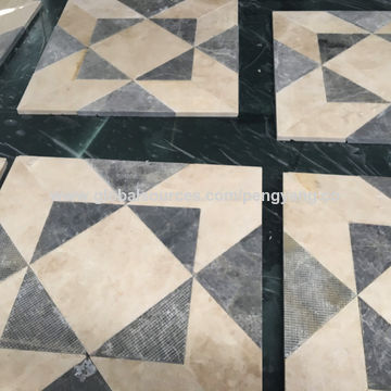 Water Jet Floor Marble Medallion, Tile Flooring Patterns