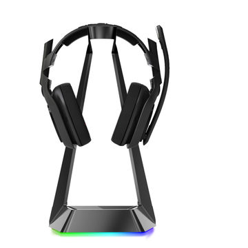 headset stand with light