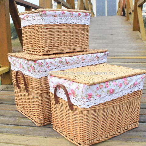 fabric covered laundry basket