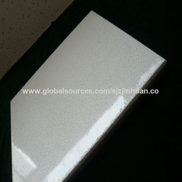 Acoustic Mineral Fiber Ceiling Tiles With Fine Fissured Texture