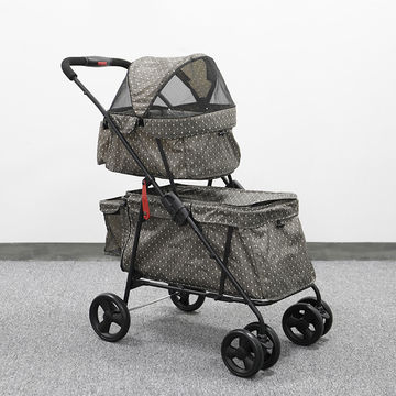 twin double pet stroller