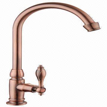 Kitchen Faucet Made Of Zinc Surface Finish Antique Copper Plated