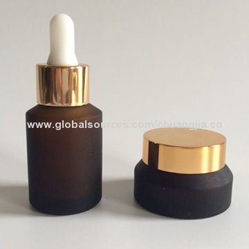 Download 30ml 30g Amber Frosted Glass Bottle And Jar With Aluminum Cap Global Sources