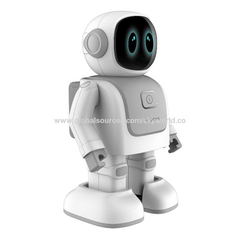black and white dancing robot toy