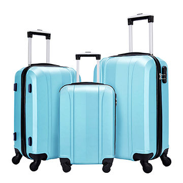 sky blue luggage