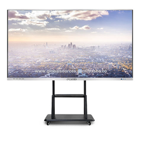 China 2021 newest 4K 75 inch Interactive Flat Panel IR Multi Touch ...