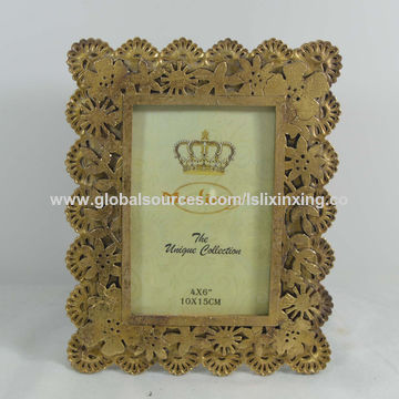 Gold 4 IN 1 Picture Photo Frames 10X15CM 4X6 Home Decor Industrial Frame Gift