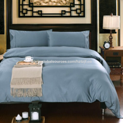 Cotton Blue Home Bedding Sets Single, Luxury Bedding Sets Cal King Size
