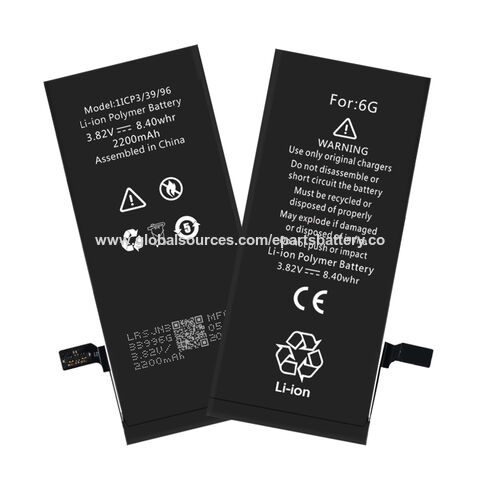 China 3 82v 2250mah High Capacity And Quality Replacement Battery For Iphone 6g On Global Sources Phone Battery Iphone Battery Battery For Iphone