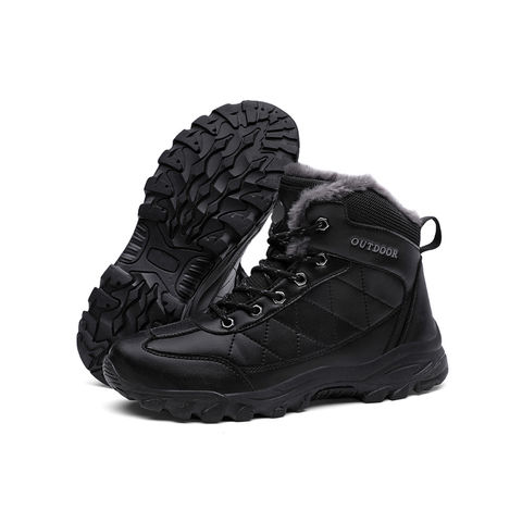fuzzy hiking boots