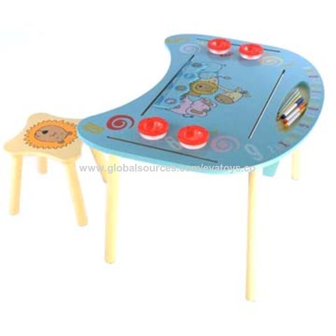 China Cute Wooden Table And Chair 78 5x60x59cm Table Size