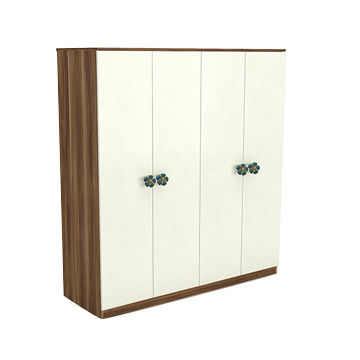 China Hot Sale Home Furniture Wooden Bedroom Wardrobe With 4 Doors