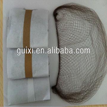 Nylon Hair Net Weaving Hairnets Double Elastic Black Hair Nets Use