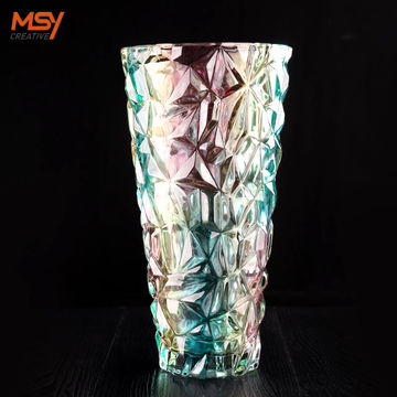 China Crystal Glass Vase For Home Weddings Decoration Custom Size