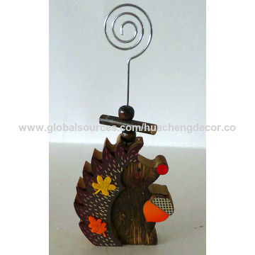 Hedegehog Shaped Business Card Holder For Desk Decoration Photo