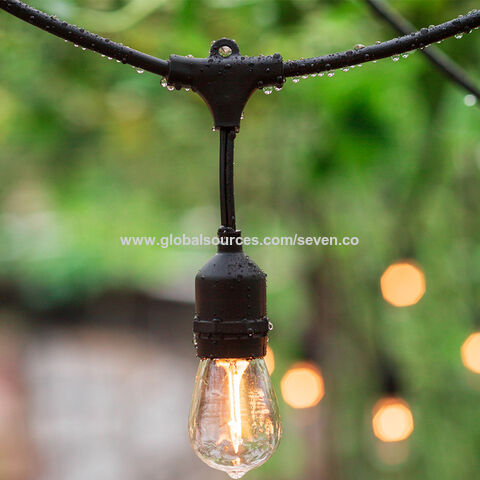 China Outdoor Led String Lights 48ft 15bulb Commercial 2w Vintage China Outdoor Led String Lights 48ft