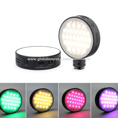 China Factory RGB 0-359° Full color Rechargeable Live Led Video Fill ...