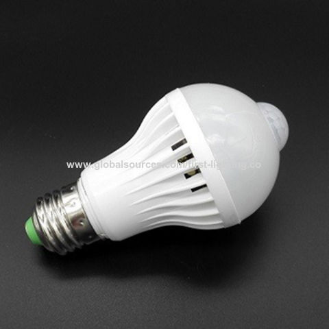 China Pir Motion Sensor Led Bulb Light Smart Turn On Off 5w China Pir Motion Sensor Led Bulb Light