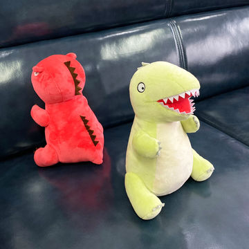 red dinosaur plush