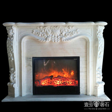China Incredible Classic White Marble, Freestanding Fireplace Surround