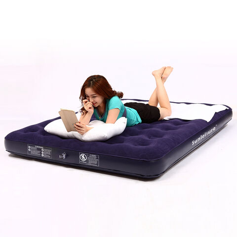 Flocked Air Bed Queen Size, Relax Flocked Air Bed Twin