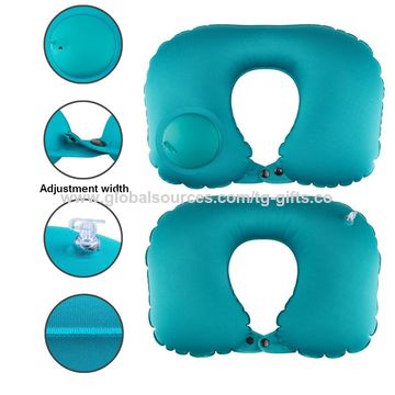 China Self Inflating U Shaped Travel Neck Pillow From Quanzhou