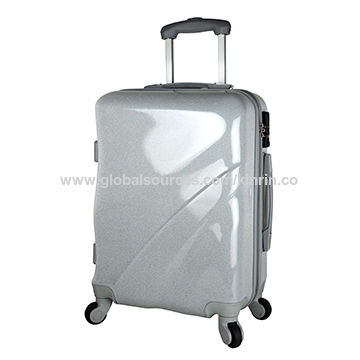 silver glitter suitcase