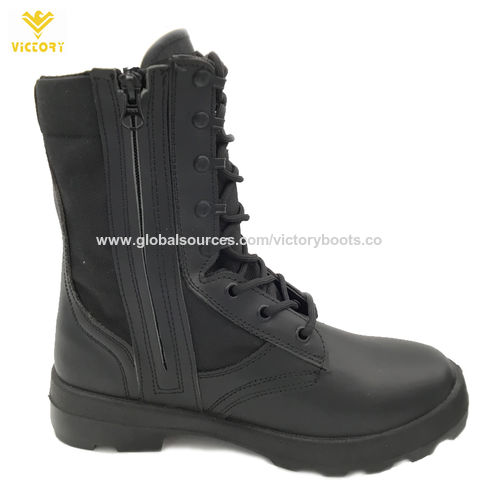 side zip jungle boots