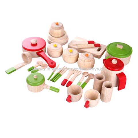 wooden kitchen toy accessories