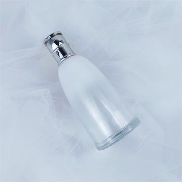 Download China Hot Sale Square Round Shape Frosted Glass Perfume Bottle With Spray Pump By Kinpack On Global Sources Glass Bottle Perfume Sprayer Spray Bottle