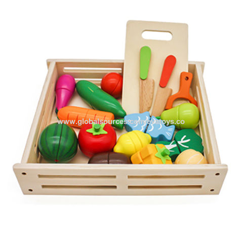 toy cutting fruit and vegetables