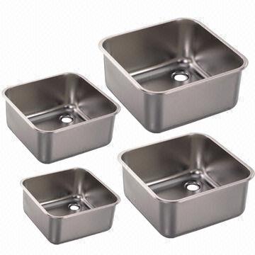 square size stainless steel sink used