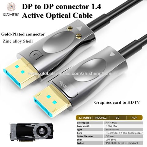 China 30m 98ft Displayport Cable 1 4 Support 8k 60hz 4k 144hz 32 4g 3d For Graphics Card To Hdtv Like Game On Global Sources