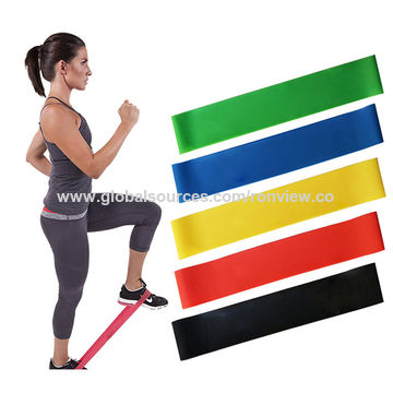 Resistance Bands Loop Kit Weights Home Fitness Latex Gym Workout Set of 5PCS