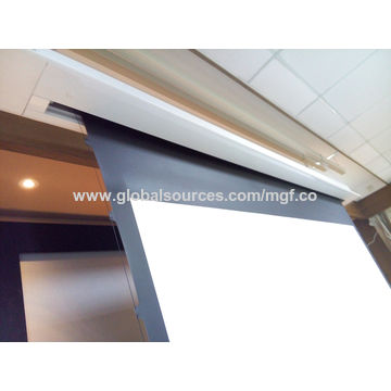 100 Inch 3d In Ceiling Recessed Tab Tension Motorized Projection