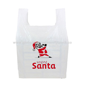 small plastic christmas gift bags