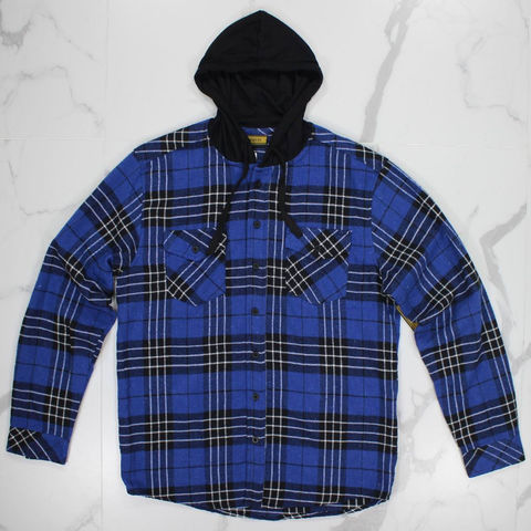 Sale > hooded flannel fleece jacket > in stock